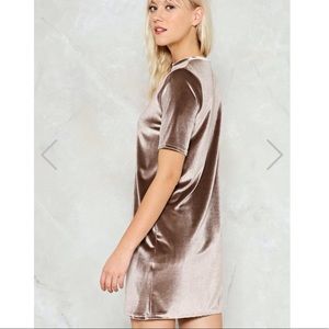 NWT Nasty Gal Touch Above The Rest velvet dress